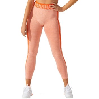 textil Mujer Pantalones Asics Cropped Logo Seamless Tight Naranja