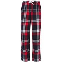 textil Niños Pijama Sf Minni Tartan Rojo