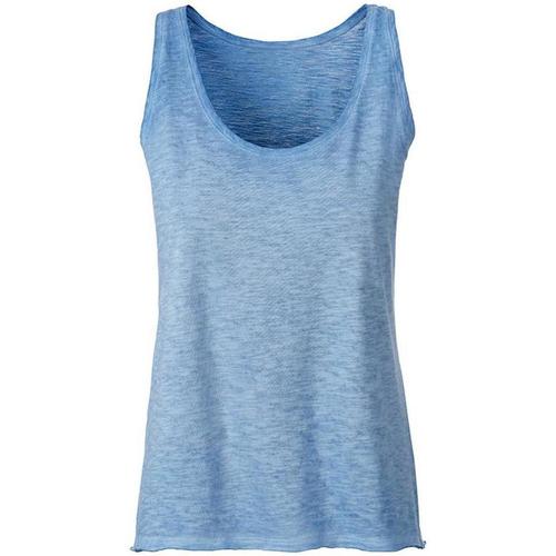 textil Mujer Camisetas sin mangas James And Nicholson FU212 Azul