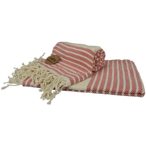 Casa Toalla y manopla de toalla A&r Towels RW7280 Rojo