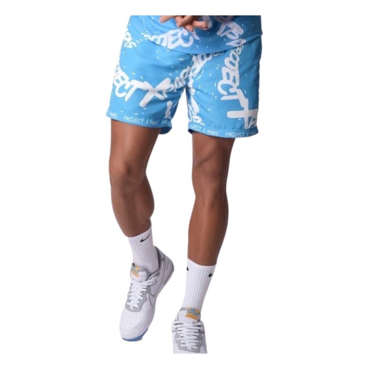 textil Shorts / Bermudas Project X Paris Pantalon  con Grafiti Azul Azul