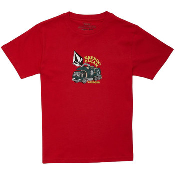 textil Niño Camisetas manga corta Volcom  Rojo