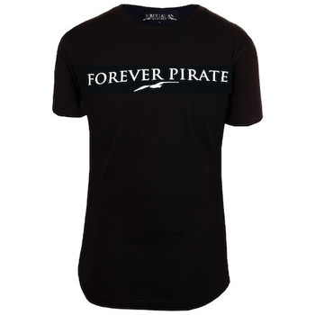 textil Mujer Camisetas manga corta Libertalian-Républic T-Shirt Forever Pirate Noir Negro