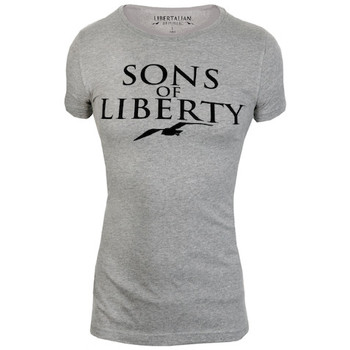 textil Mujer Camisetas manga corta Libertalian-Républic T-Shirt  Libertalia-Républic Sons of Liberty  Gris Gris