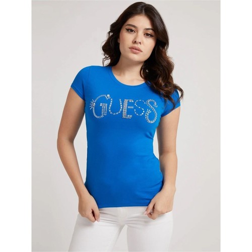 textil Mujer Tops y Camisetas Guess W1RI01 KA0Q0-G7K7 Azul