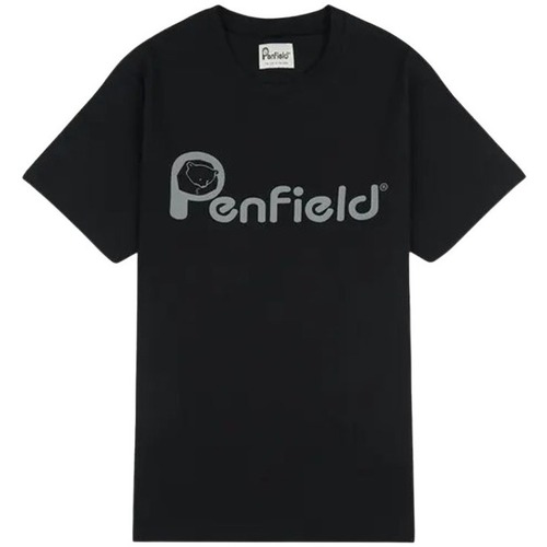 textil Hombre Camisetas manga corta Penfield T-shirt  Bear Chest Negro