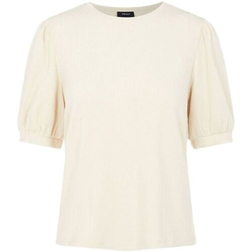 textil Mujer Tops / Blusas Object Jamie Top - Sandshell Blanco