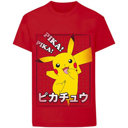 textil Niños Tops y Camisetas Pokemon Pika Pika Rojo