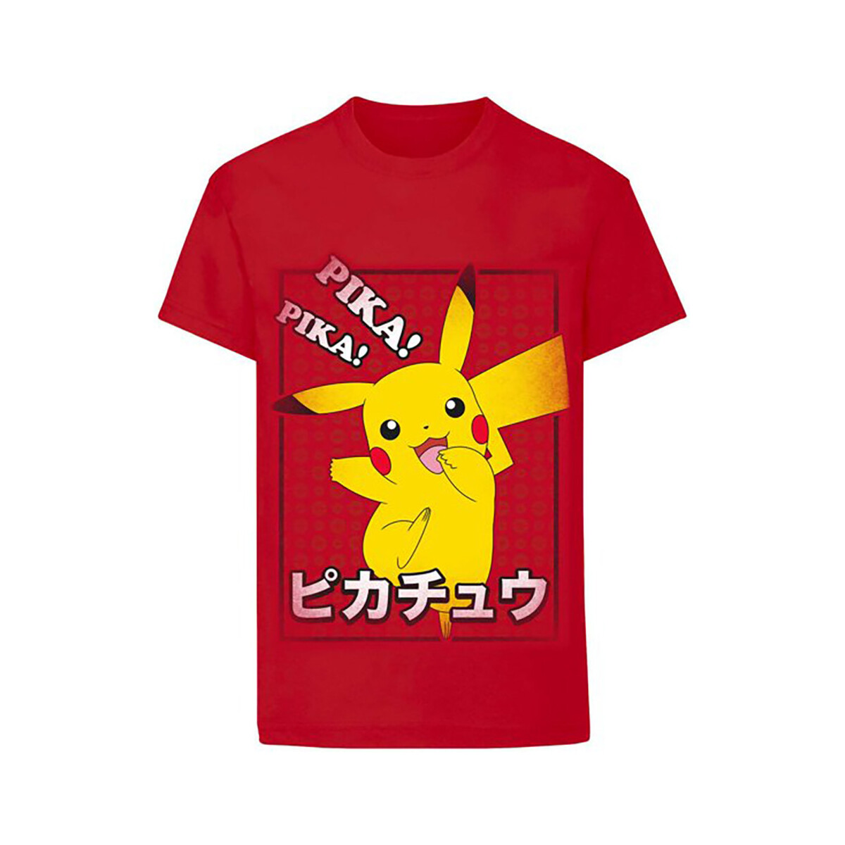 textil Niños Camisetas manga corta Pokemon Pika Pika Rojo