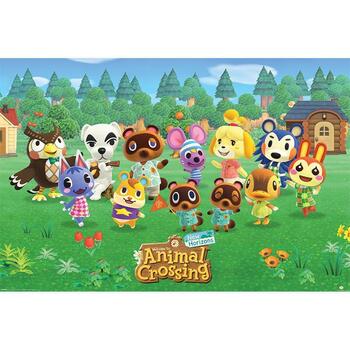Casa Afiches / posters Animal Crossing TA7668 Multicolor