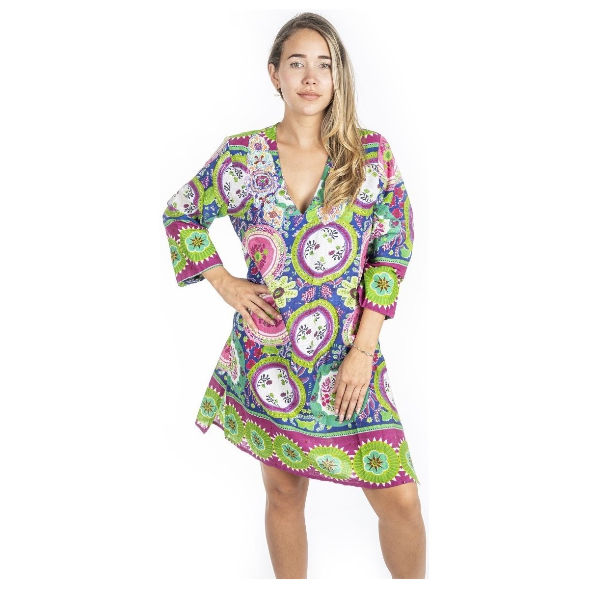 textil Mujer Vestidos Isla Bonita By Sigris Kurta Multicolor