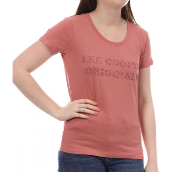 textil Mujer Camisetas manga corta Lee Cooper  Rosa