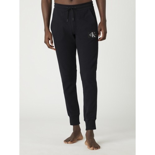 textil Hombre Pantalones con 5 bolsillos Calvin Klein Jeans PANTALON MONOGRAM  HOMBRE Negro