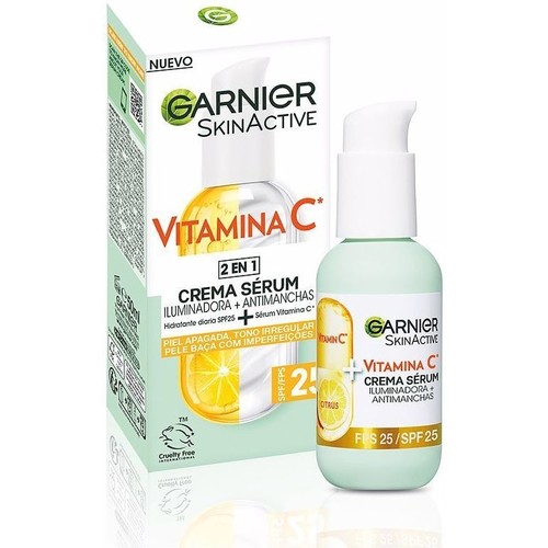 Belleza Mujer Cuidados especiales Garnier Skinactive Vitamina C Crema Sérum Spf25 