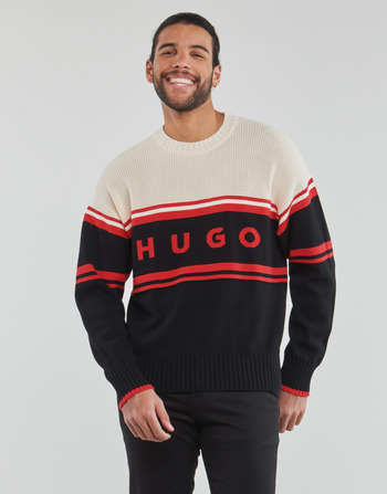 textil Hombre Jerséis HUGO Sopid Negro / Beige / Rojo