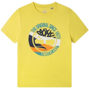 textil Niño Camisetas manga corta Timberland T25S85 518 Amarillo