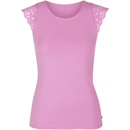 textil Mujer Tops / Blusas Lisca Camiseta de manga corta Retromania  Cheek Rosa