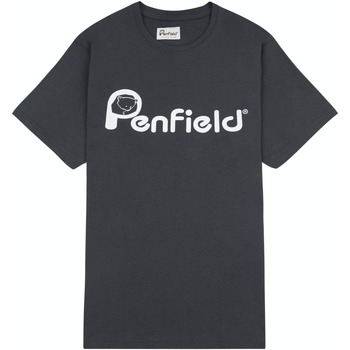 textil Hombre Camisetas manga corta Penfield T-shirt  Bear Chest Print Gris