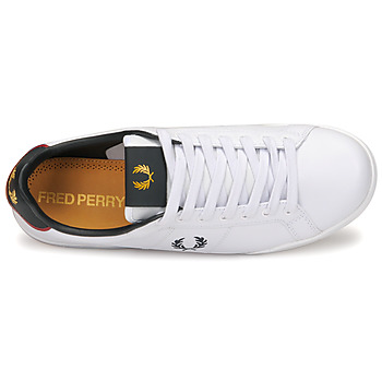 Fred Perry B722 LEATHER Blanco / Marino