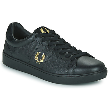 Zapatos Hombre Zapatillas bajas Fred Perry SPENCER TUMBLED LEATHER Negro