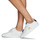 Zapatos Mujer Zapatillas bajas Le Coq Sportif COURTCLASSIC W PIED DE POULE Blanco