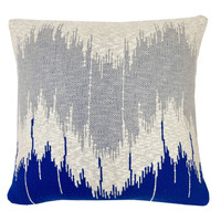 Casa Cojines Malagoon Wave knitted cushion blue (NEW) Azul