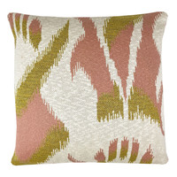 Casa Cojines Malagoon Ikat knitted cushion lurex pink (NEW) Rosa