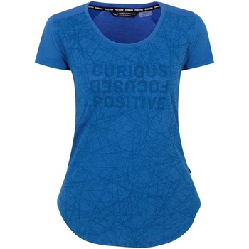 textil Mujer Camisetas manga corta Salewa Alpine Hemp Print 28115-8620 Azul