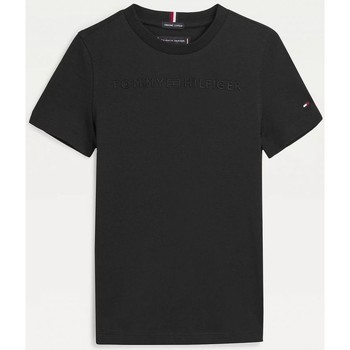 textil Niño Tops y Camisetas Tommy Hilfiger KB0KB07014T CONSCIOUS LOGO-BDS Negro