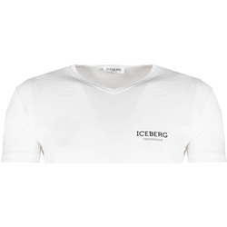 textil Hombre Camisetas manga corta Iceberg ICE1UTS02 Blanco