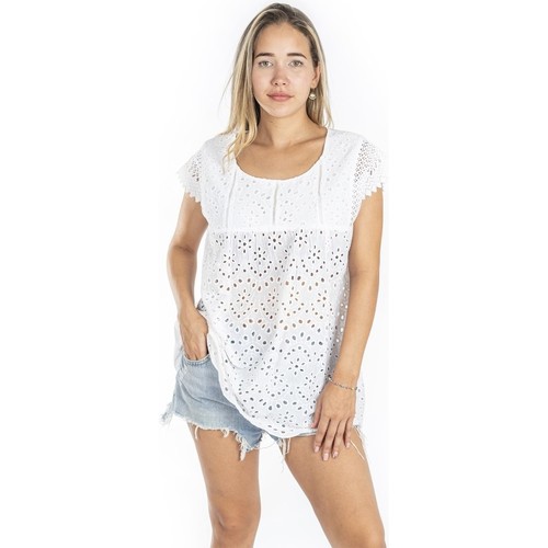textil Mujer Tops / Blusas Isla Bonita By Sigris Blusa Blanco
