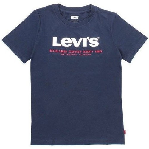 textil Niños Tops y Camisetas Levi's 91E054 GRAPHIC TEE-C8D DRESS BLUE Azul