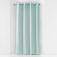 Casa Cortinas transparentes Douceur d intérieur PANNEAU A OEILLETS 140 x 240 CM VOILE TISSE SOANE MENTHE Azul