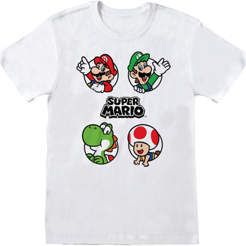 textil Camisetas manga larga Super Mario  Blanco