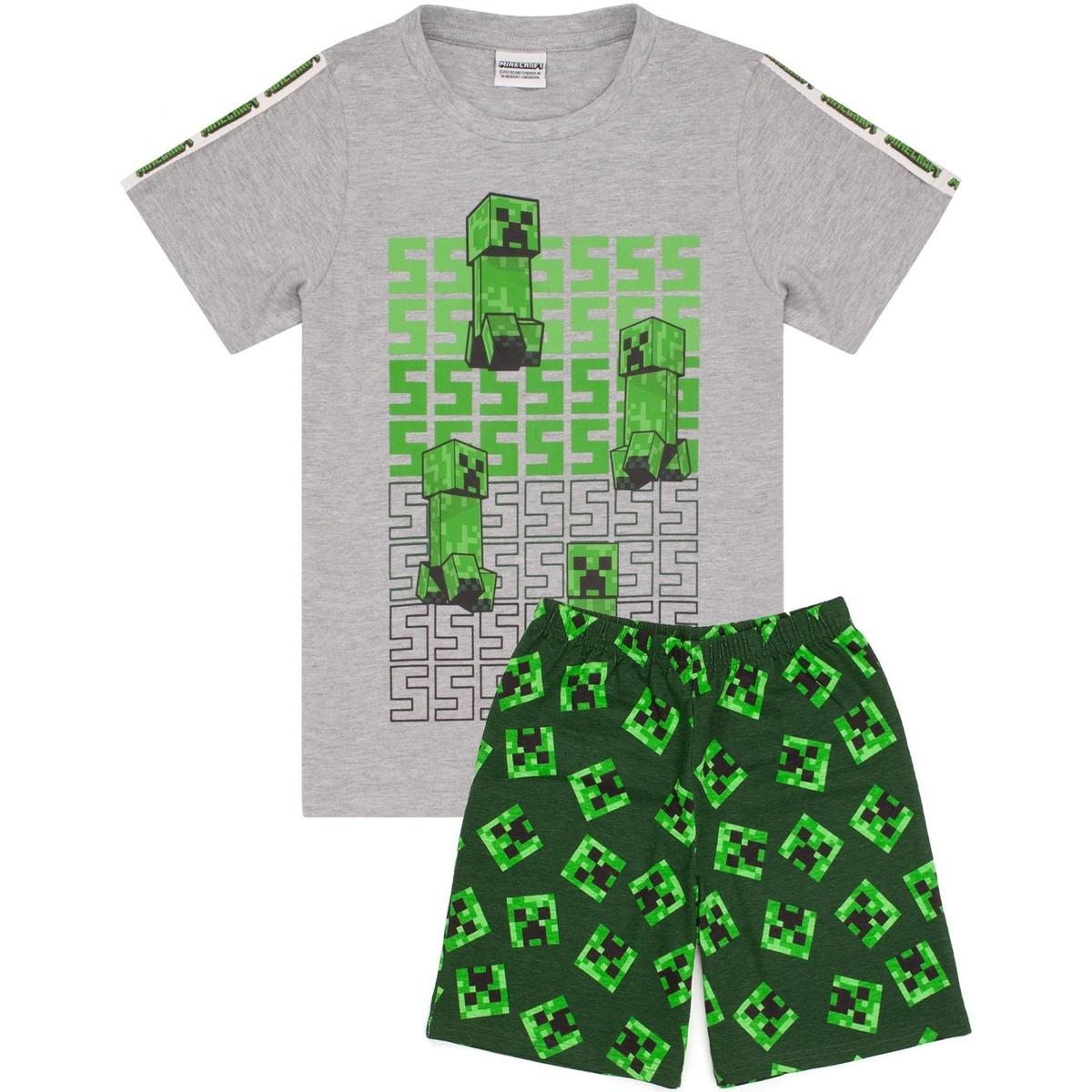 textil Niños Pijama Minecraft NS6506 Verde