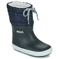 Zapatos Niños Botas de nieve Aigle GIBOULEE 2 Marino / Blanco