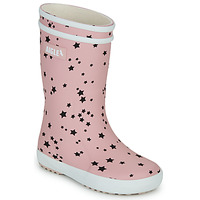 Zapatos Niños Botas de agua Aigle LOLLY POP PLAY2 Pink / Estrellas