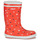 Zapatos Niños Botas de agua Aigle LOLLY POP F PT2 Rojo / Blanco