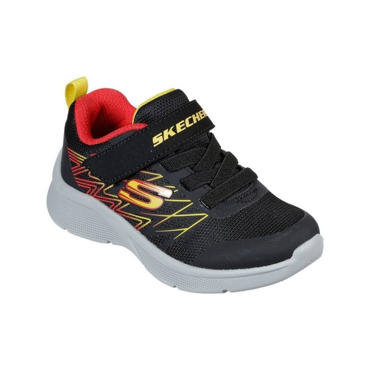 Zapatos Niños Zapatillas bajas Skechers Microspec Texlor Negros, Amarillos