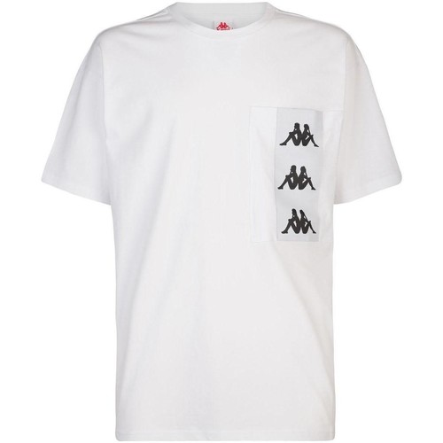 textil Hombre Camisetas manga corta Kappa 3117CMW-BZN Blanco