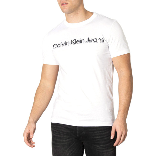 textil Hombre Camisetas manga corta Calvin Klein Jeans J30J319714-YAF Blanco