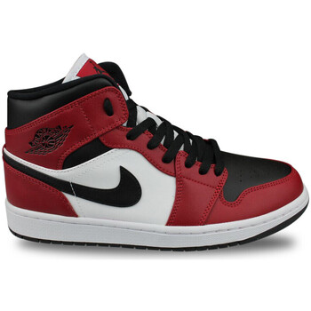 Zapatos Hombre Zapatillas bajas Nike Air Jordan 1 Mid Chicago Black Toe Noir Negro