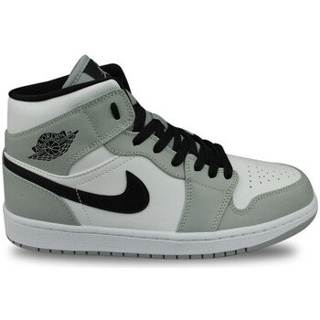 Zapatos Hombre Zapatillas bajas Nike Air Jordan 1 Mid Light Smoke Grey Gris Gris