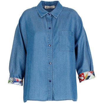 textil Mujer Camisas Café Noir JC0021 Azul
