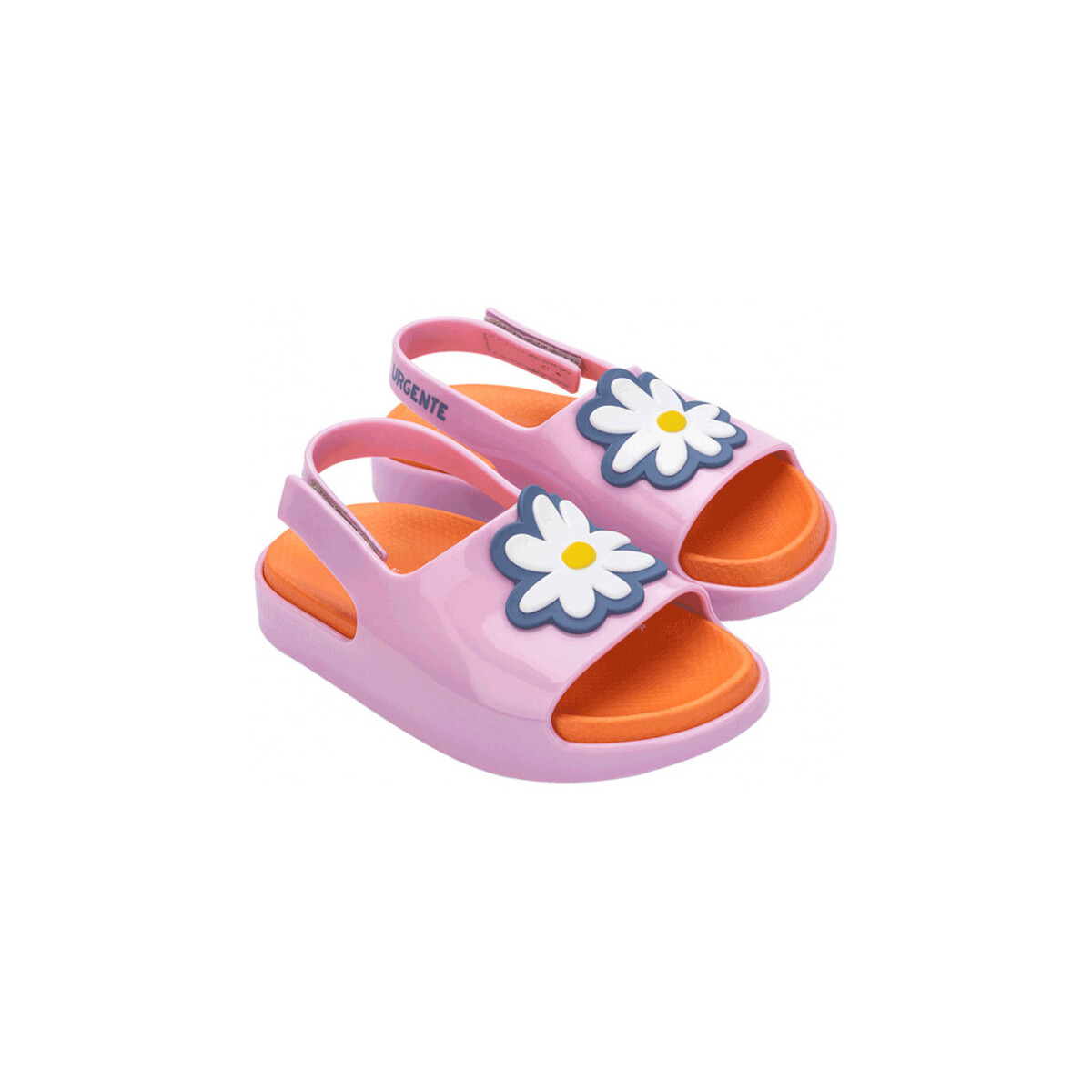 Zapatos Niños Sandalias Melissa MINI  Cloud Slide + Fábula B - Pink Orange Rosa