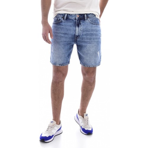 textil Hombre Pantalones cortos Guess M2GD10 D4K73 - Hombres Azul