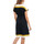textil Mujer Vestidos Lisca Vestido de verano manga corta con cinturón Saint Tropez Negro