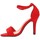Zapatos Mujer Sandalias Etika 60503 Rojo