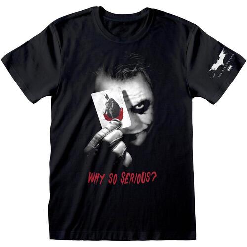 textil Camisetas manga larga Batman: The Dark Knight Why So Serious Negro