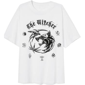 textil Mujer Camisetas manga larga The Witcher  Blanco